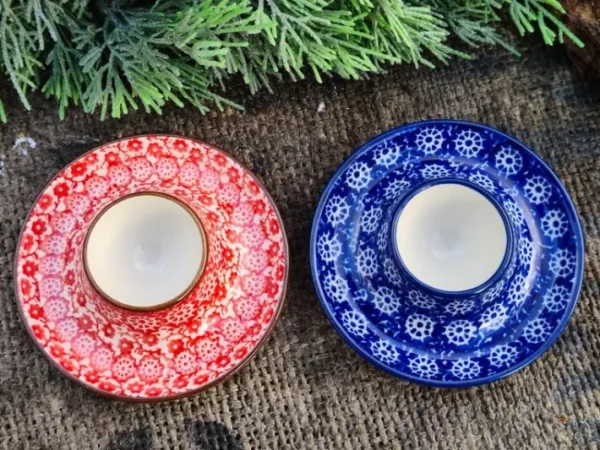 Yin und Yang, 2er Set Eierbecherteller^Bunzlauer Keramik Hot