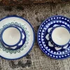 Zweisamkeit, 2er Set Eierbecherteller, BSN J-4640^Bunzlauer Keramik New