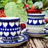 Zweisamkeit, 2er Set, Mocca- / Espressotasse mit Unterteller, 70-80 ml, BSN J-4760^Bunzlauer Keramik Hot