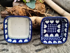 Zweisamkeit, 2er Set, Schale, 9,5 x 9,5 cm,4,5 cm, BSN J-4539^Bunzlauer Keramik New