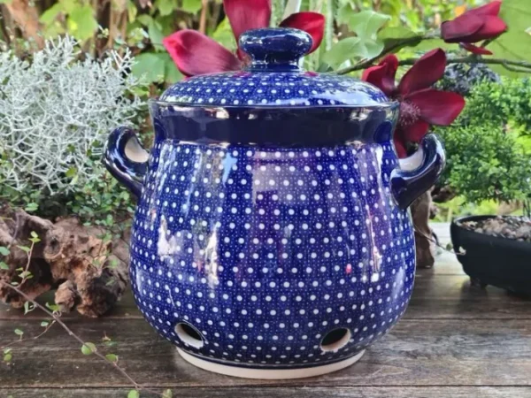 Zwiebeltopf, 3500 ml, 23 x 22 cm, Unikat 22 - Keramik Oberlausitz - BSN 1057^Bunzlauer Keramik Fashion